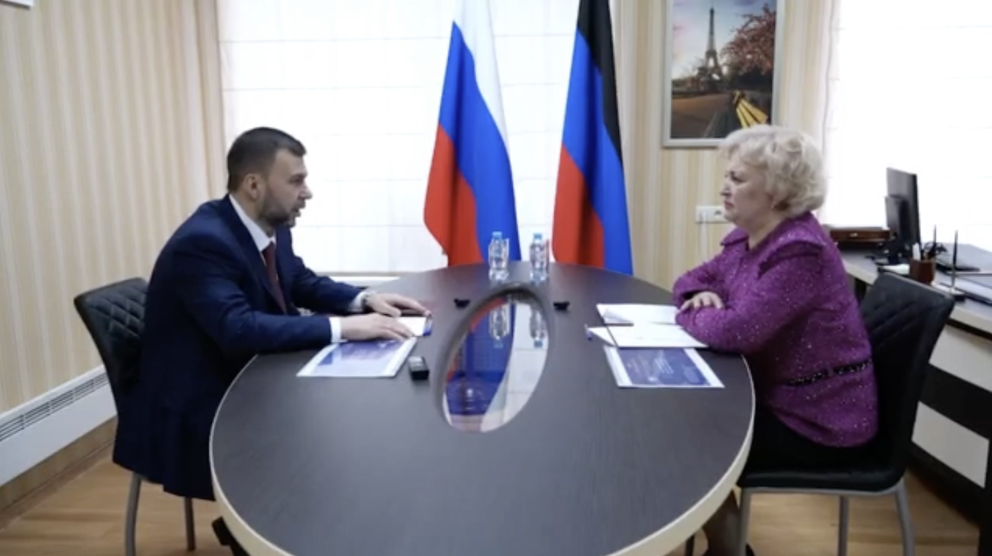 Глава ДНР Денис Пушилин и ректор ДонГУ Светлана Беспалова обсудили роль Представительства РАН в ДНР в развитии науки