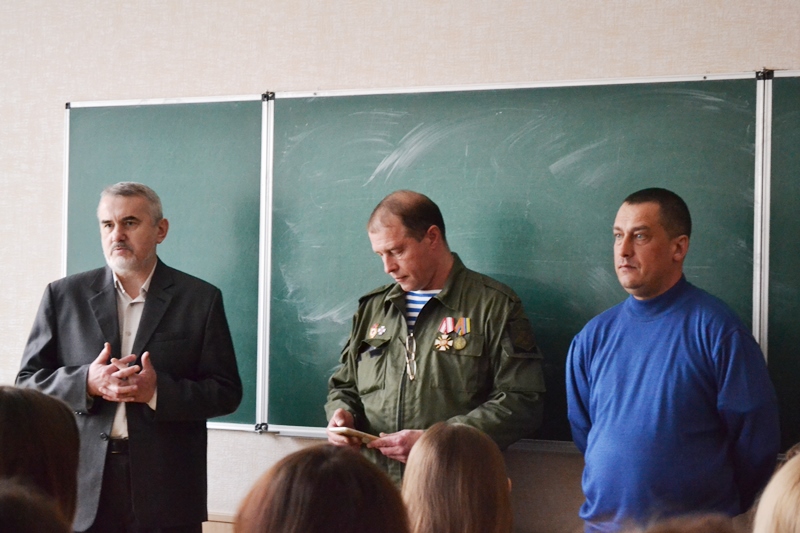 Студенты-психологи встретились с участниками боевых действий в Донбассе