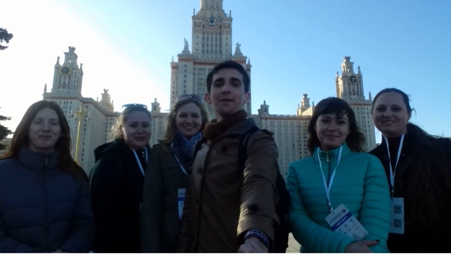 Студенты биологического факультета приветствуют ДонНУ из МГУ